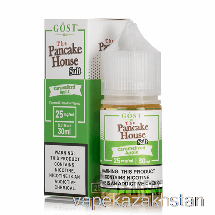 Vape Kazakhstan Caramelized Apple SALTS - The Pancake House - GOST Vapor - 30mL 25mg